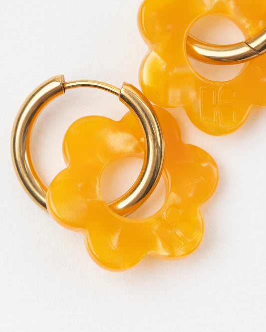 Boucles d'oreilles BABY FLEURETTE - Abricot -