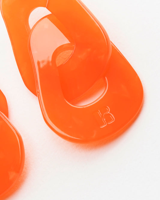 Boucles d'oreilles MAILLON - Orange -