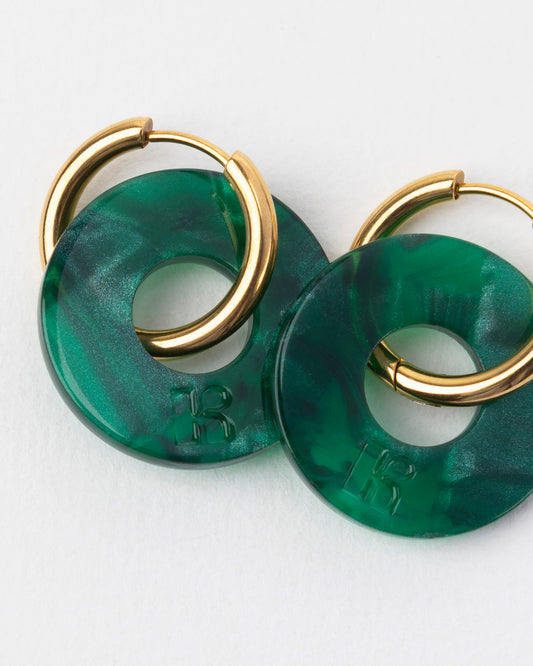 Boucles d'oreilles DONUTS - Vert -