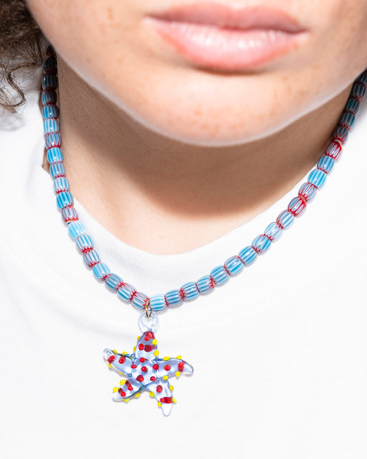 COLLIER - STELLAR SHELLS - Bleu clair - DROP #3