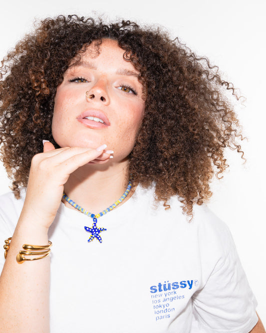 COLLIER - STELLAR SHELLS - Bleu électrique - DROP #3