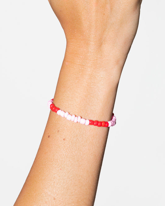 Bracelet SALT AND PEARLS - Rose et rouge - DROP #4
