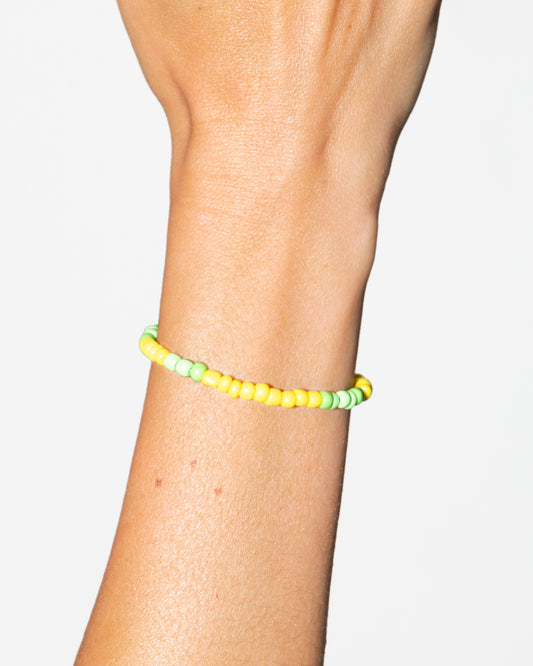 Bracelet SALT AND PEARLS - Jaune et vert - DROP #4