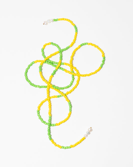 COLLIER - SALT AND PEARLS - Jaune et vert - DROP #4