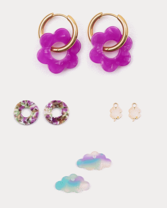 PACK 1 paire + 3 charms au choix