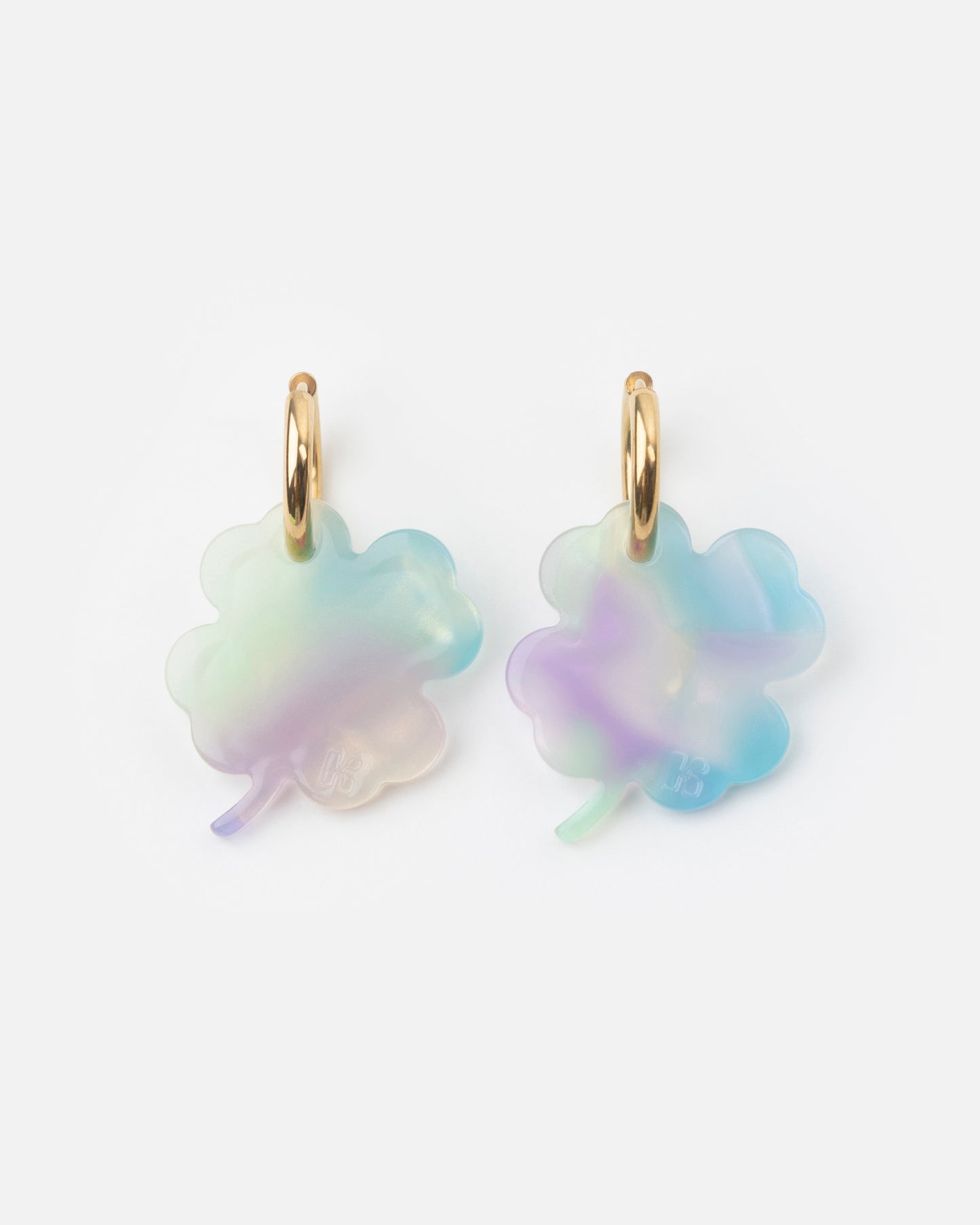 Boucles d'oreilles TRÈFLE - Sirène -