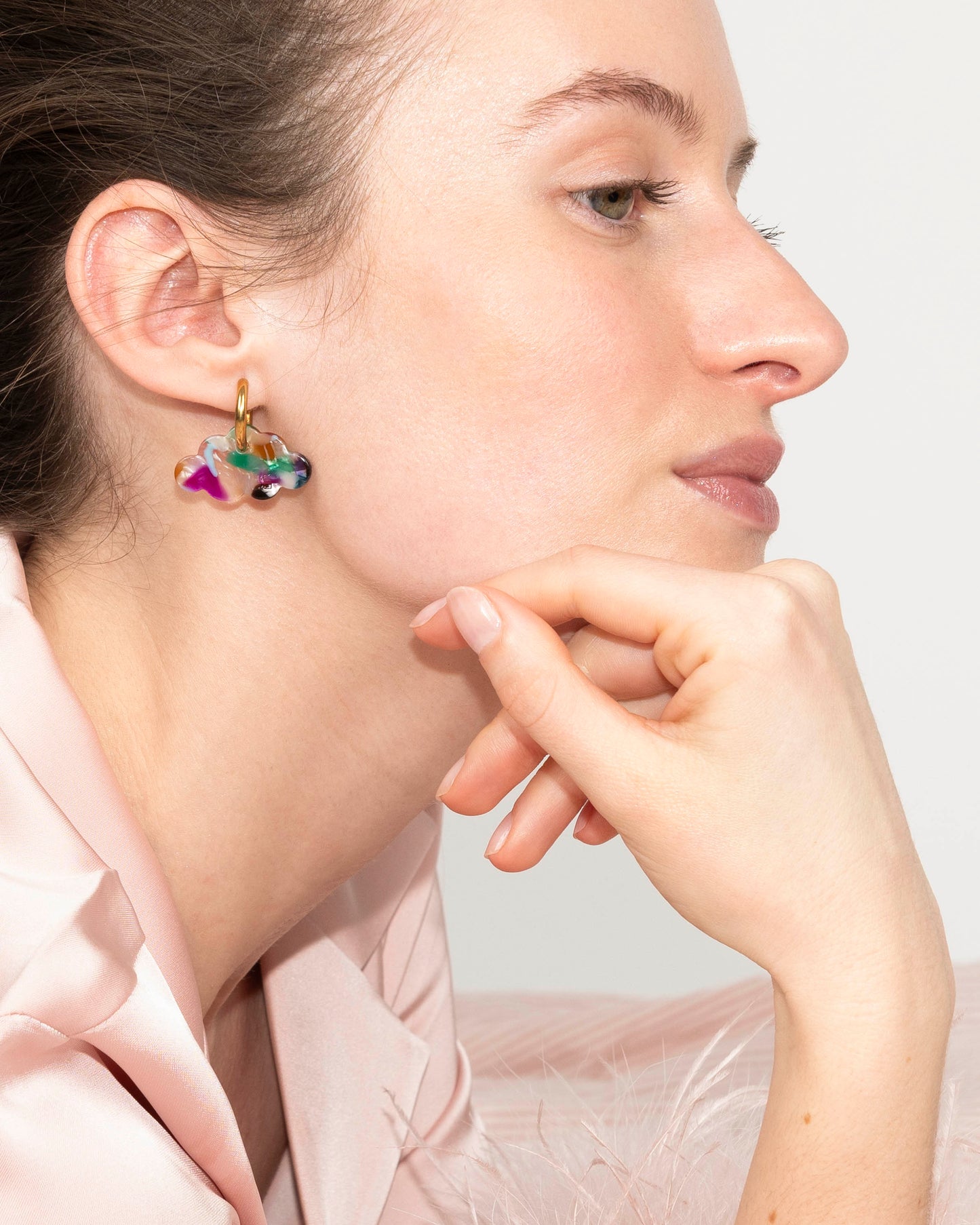 Boucles d'oreilles NUAGE - Confettis -