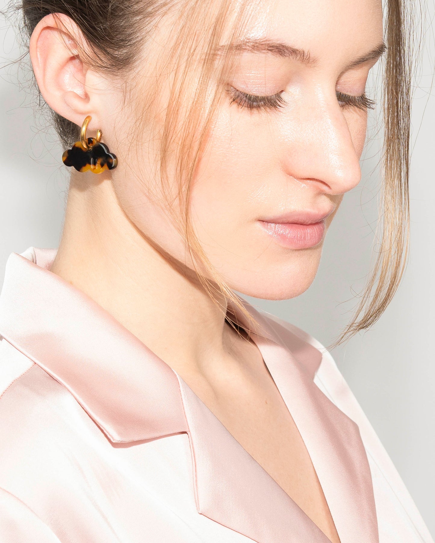 Boucles d'oreilles NUAGE - Écaille -