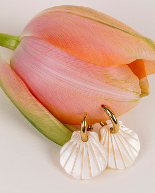 Boucles d'oreilles BABY MERMAID - Nude -