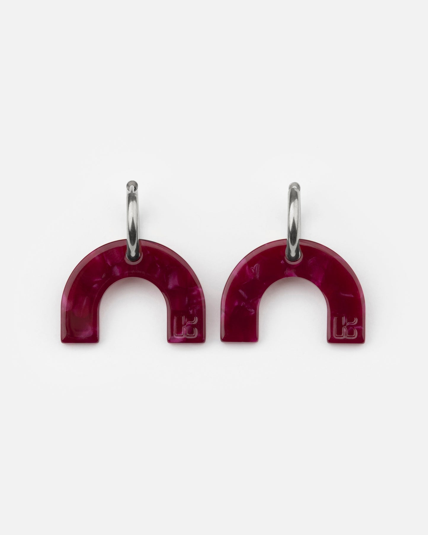 Boucles d'oreilles ARC EN CIEL - Cerise -