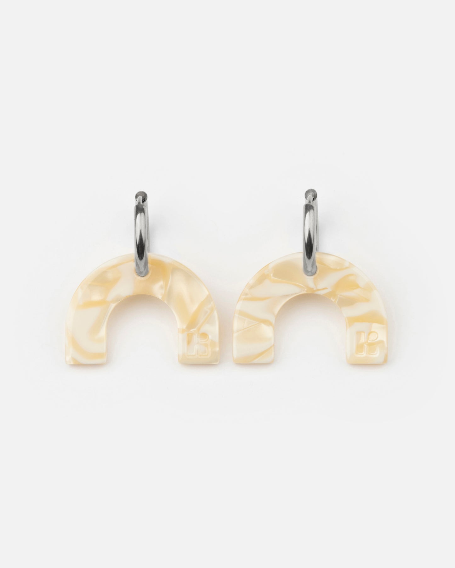 Boucles d'oreilles ARC EN CIEL - Nude -