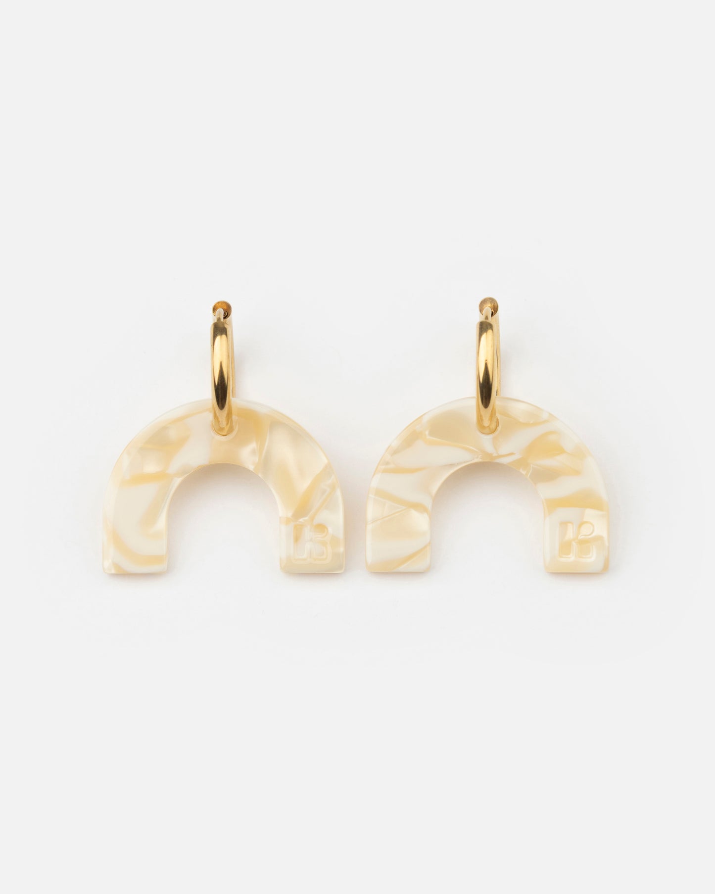 Boucles d'oreilles ARC EN CIEL - Nude -