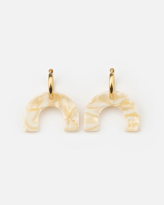 Boucles d'oreilles ARC EN CIEL - Nude -