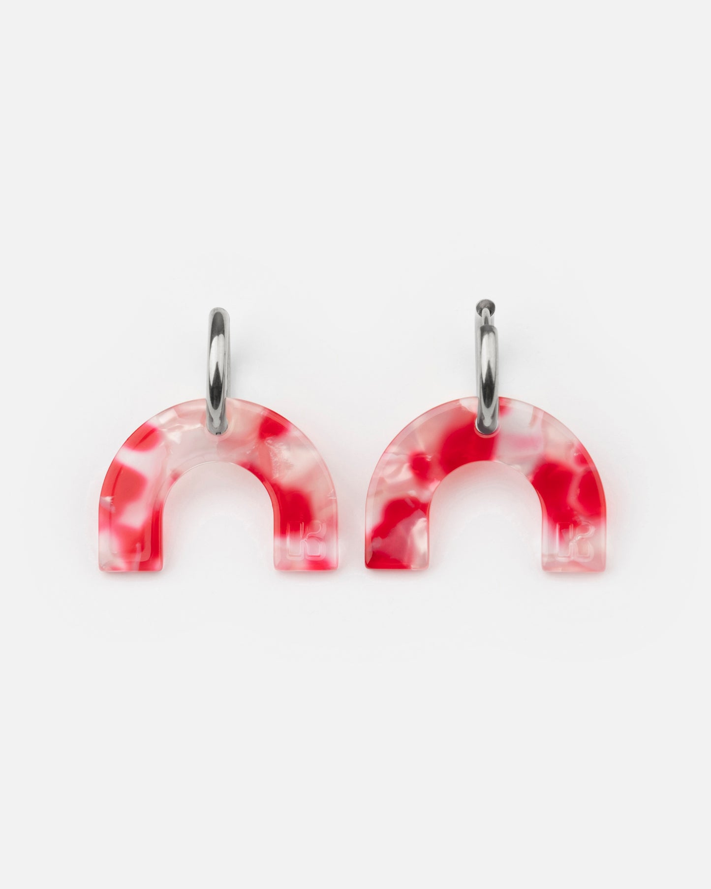 Boucles d'oreilles ARC EN CIEL - Rouge -