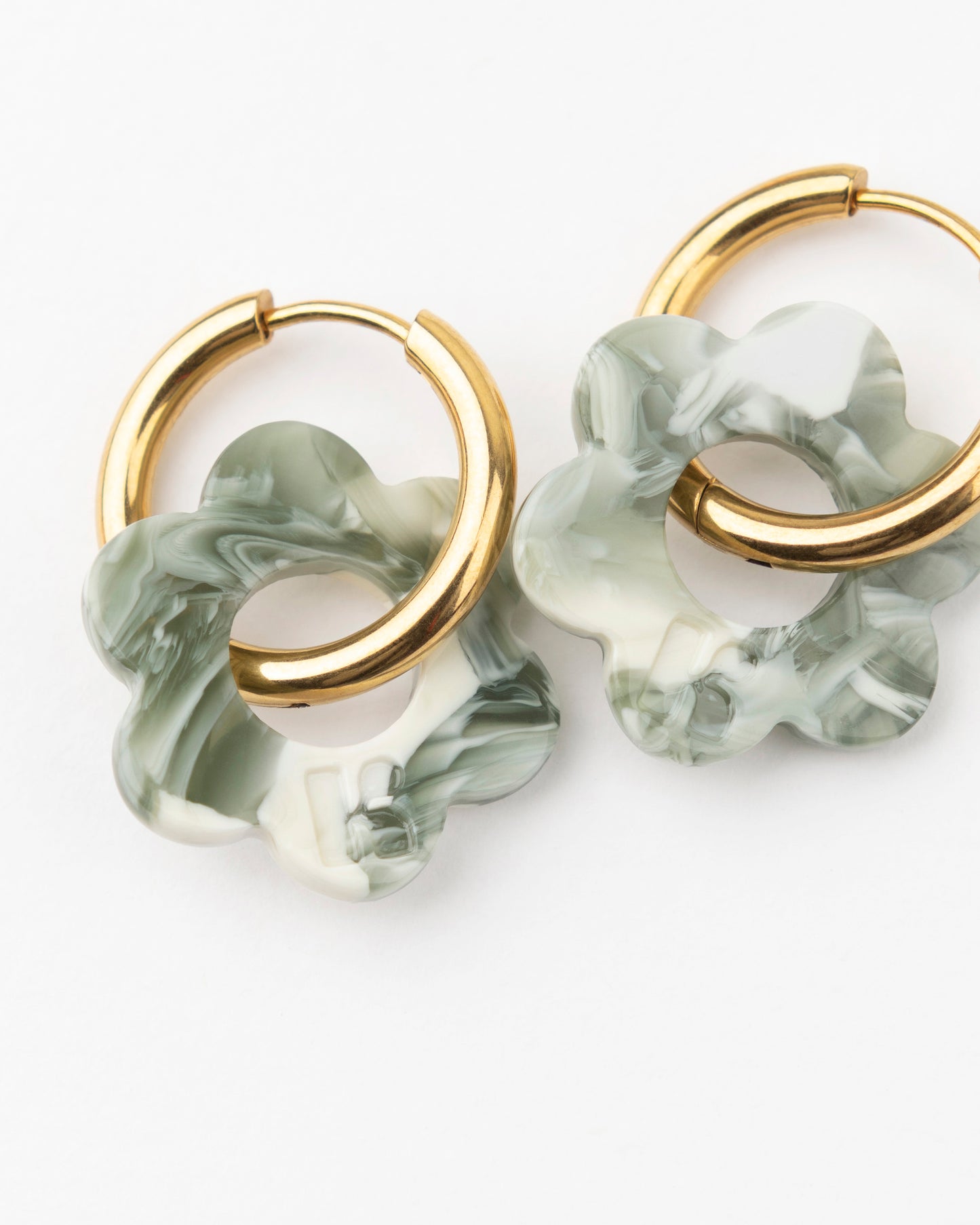 Boucles d'oreilles BABY FLEURETTE - Marbre -