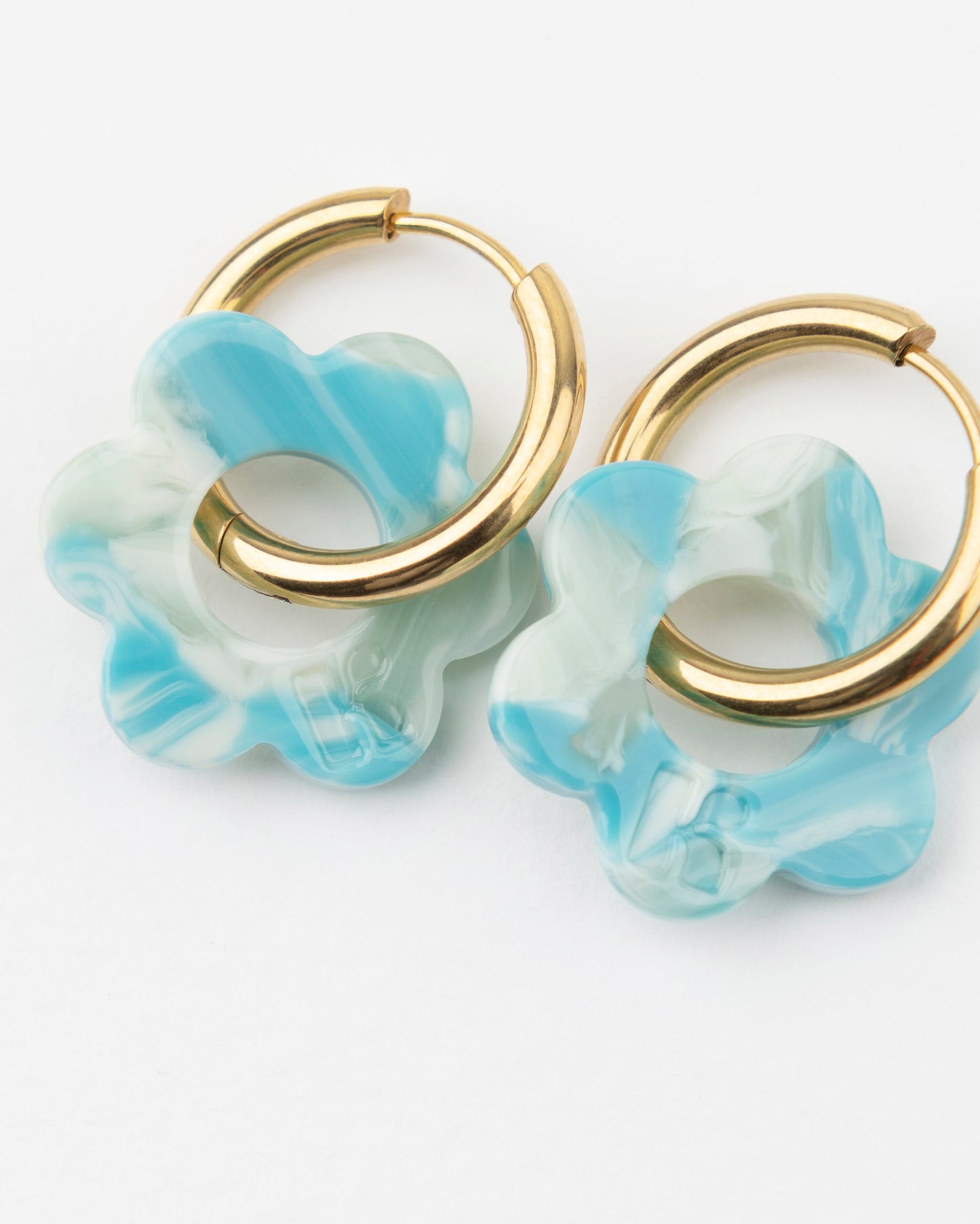Boucles d'oreilles BABY FLEURETTE - Turquoise -