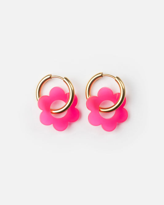 Boucles d'oreilles BABY FLEURETTE - Fuchsia -