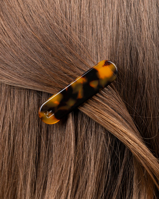 Barrette ARRONDIE - Écaille -