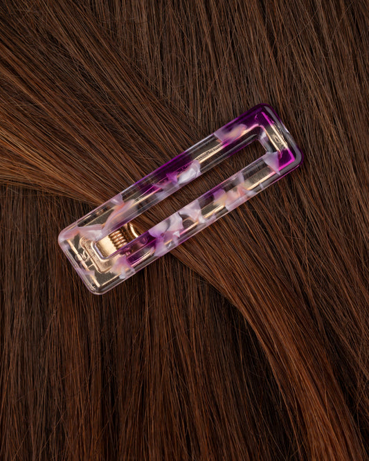 Barrette RECTANGLE - Pink -