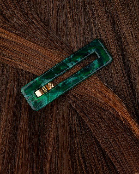 Barrette RECTANGLE - Vert -
