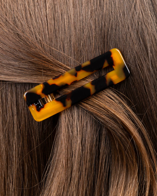 Barrette RECTANGLE - Écaille -