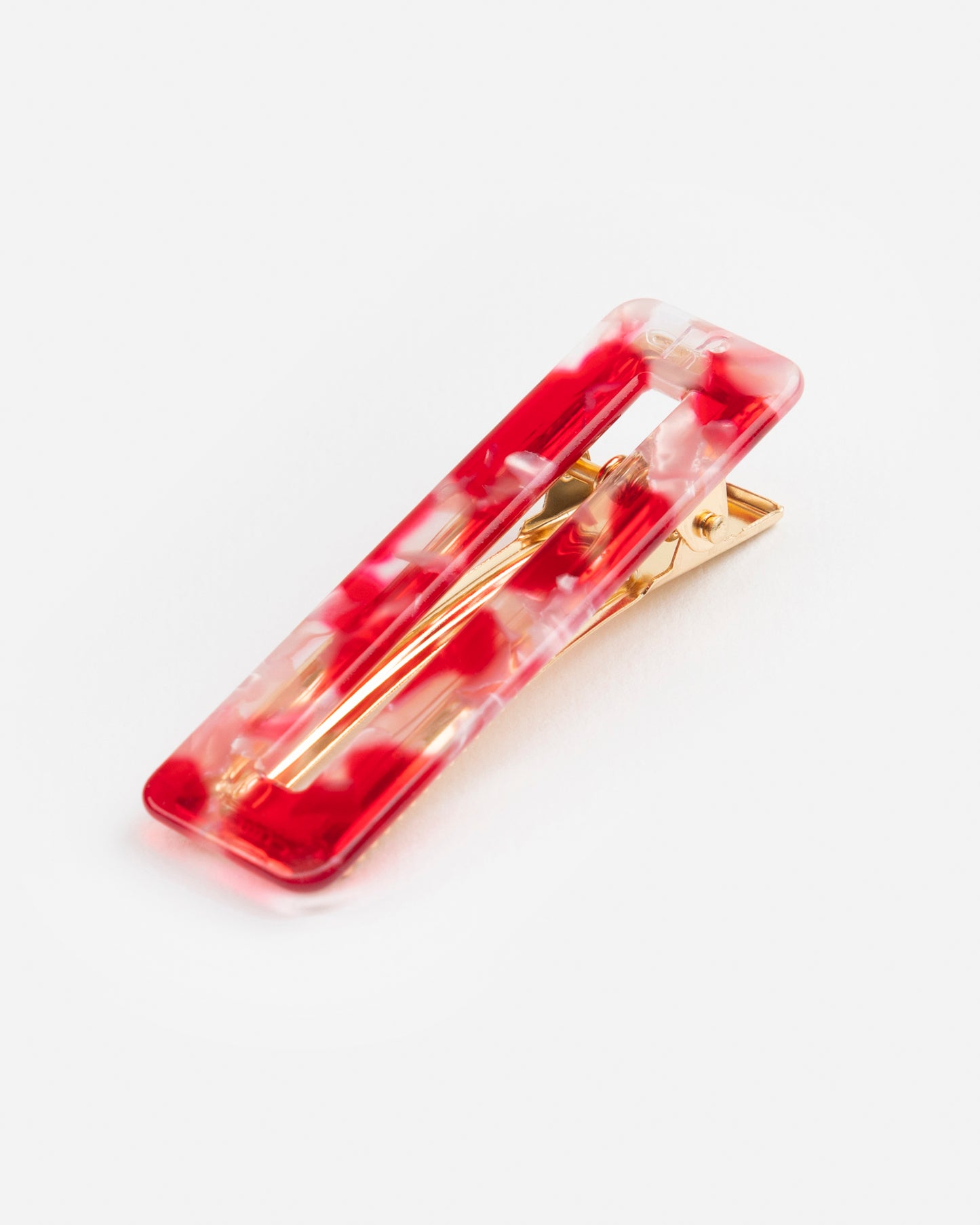 Barrette RECTANGLE - Rouge -