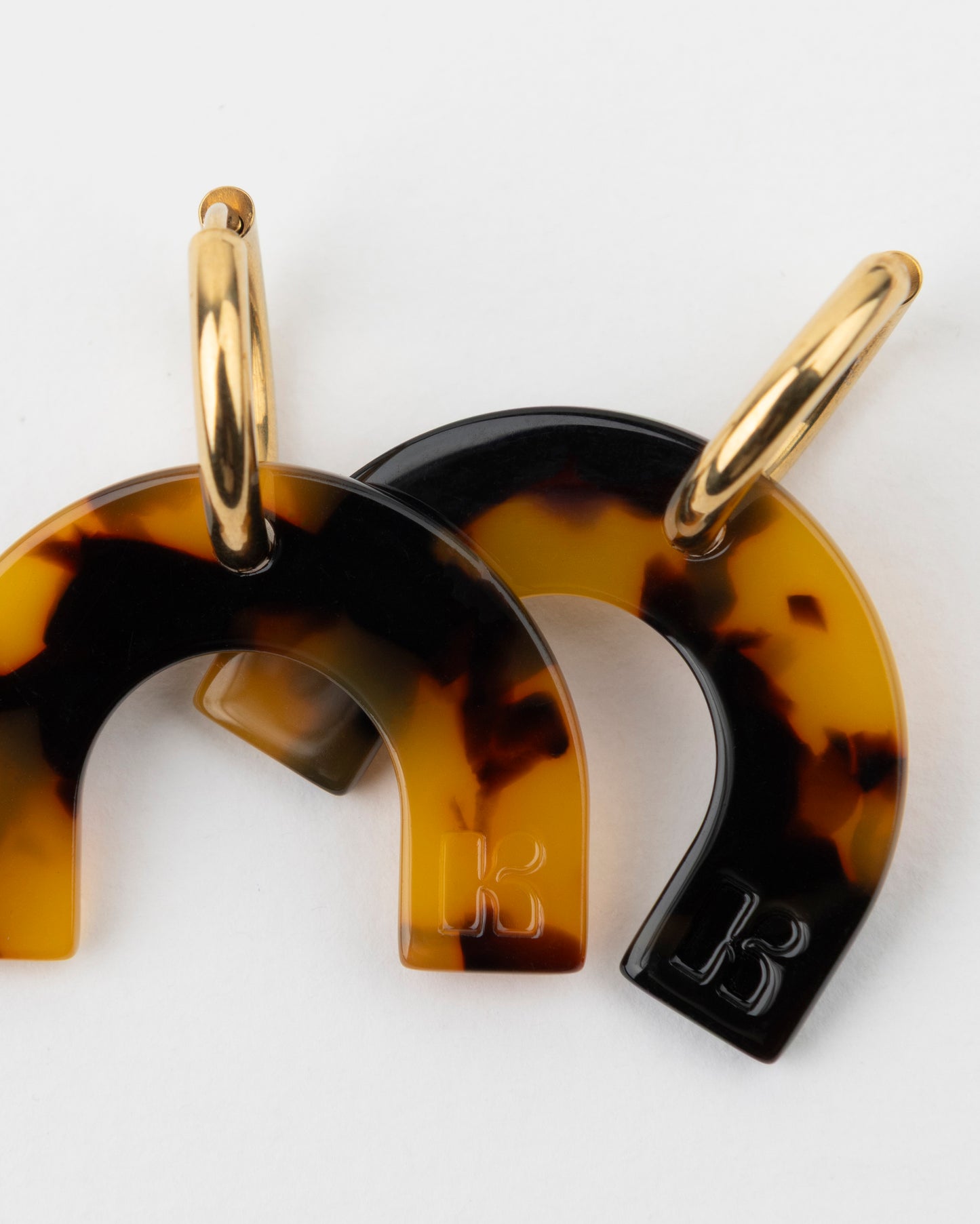 Boucles d'oreilles ARC EN CIEL - Écaille -