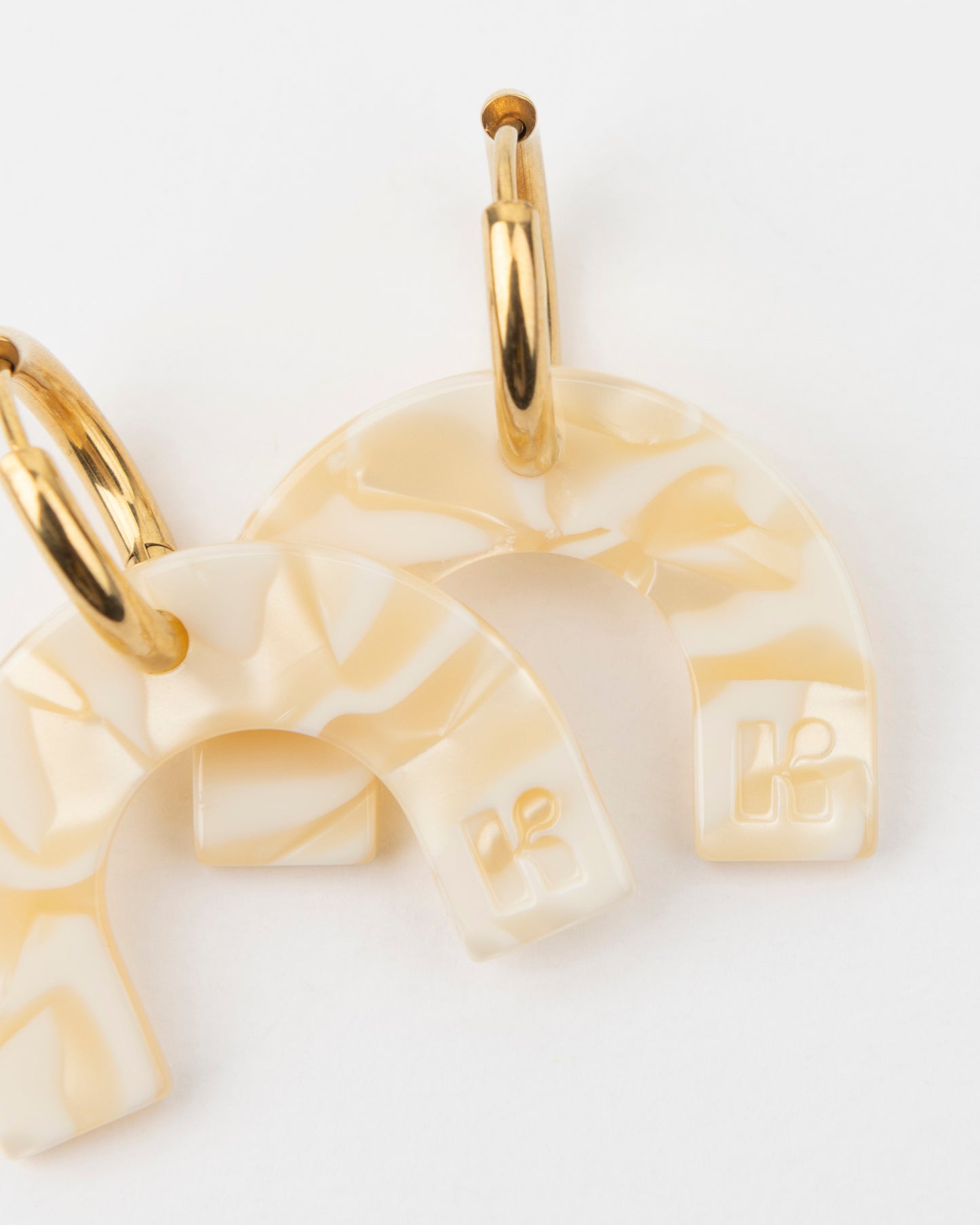 Boucles d'oreilles ARC EN CIEL - Nude -