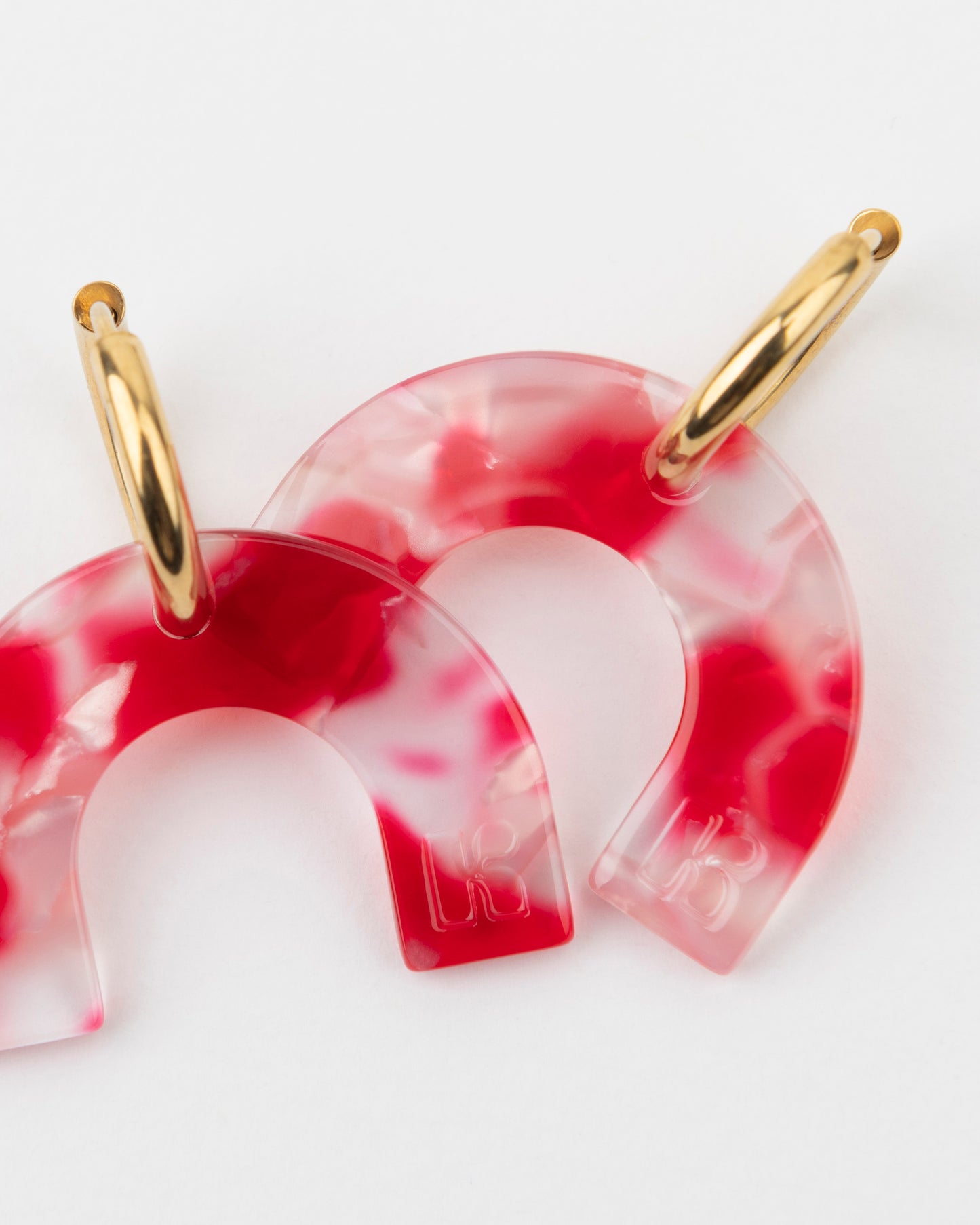 Boucles d'oreilles ARC EN CIEL - Rouge -