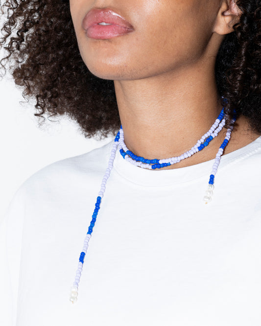 COLLIER - SALT AND PEARLS - Lila et bleu - DROP #4