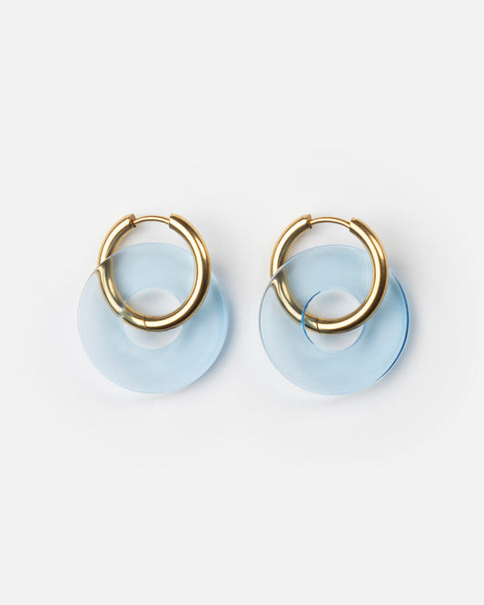 Boucles d'oreilles DONUTS - Bleu -