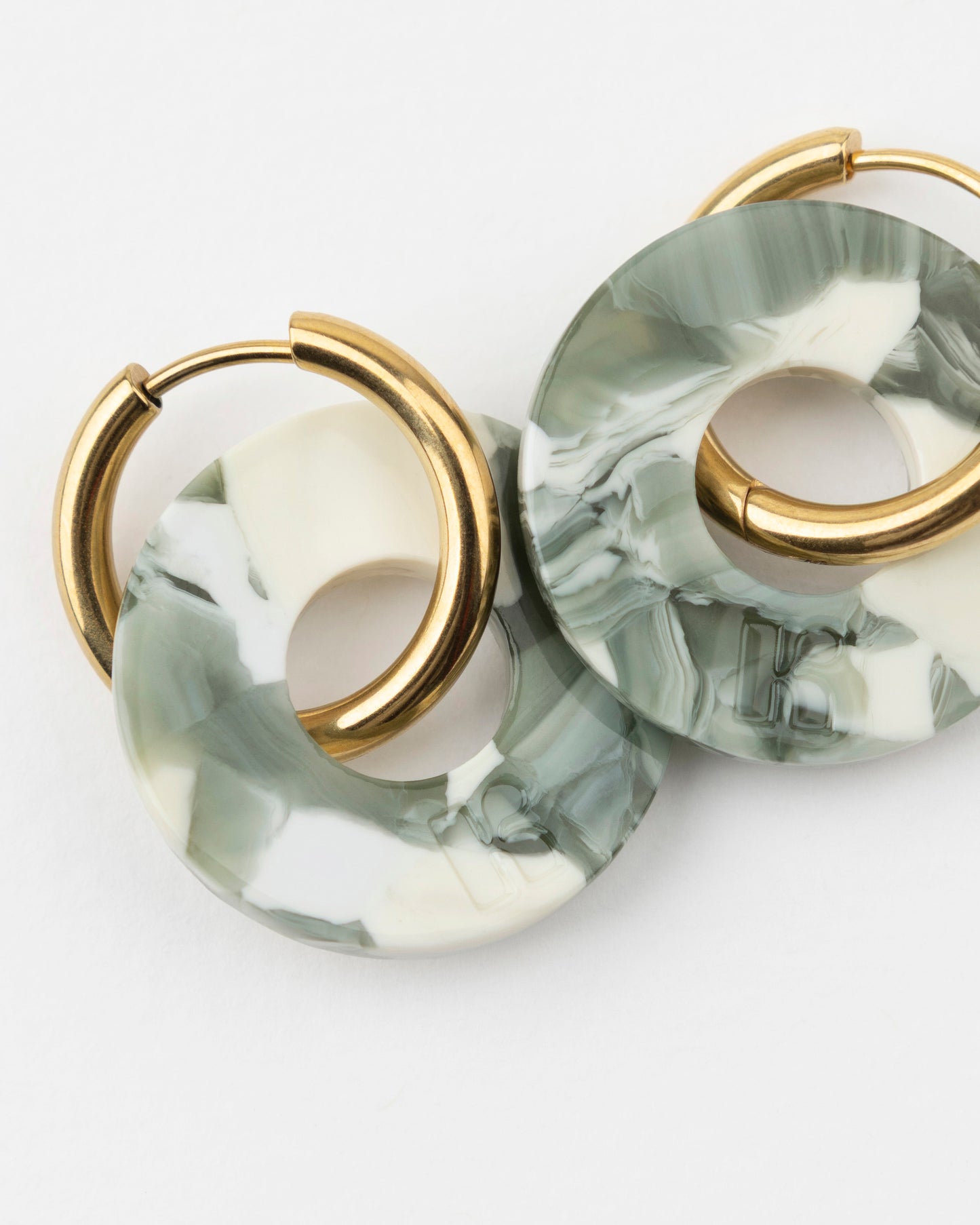 Boucles d'oreilles DONUTS - Marbre -