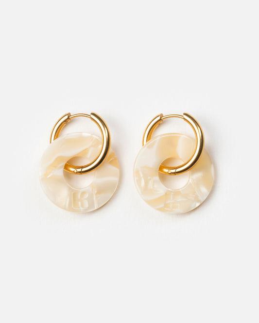 Boucles d'oreilles DONUTS - Nude -