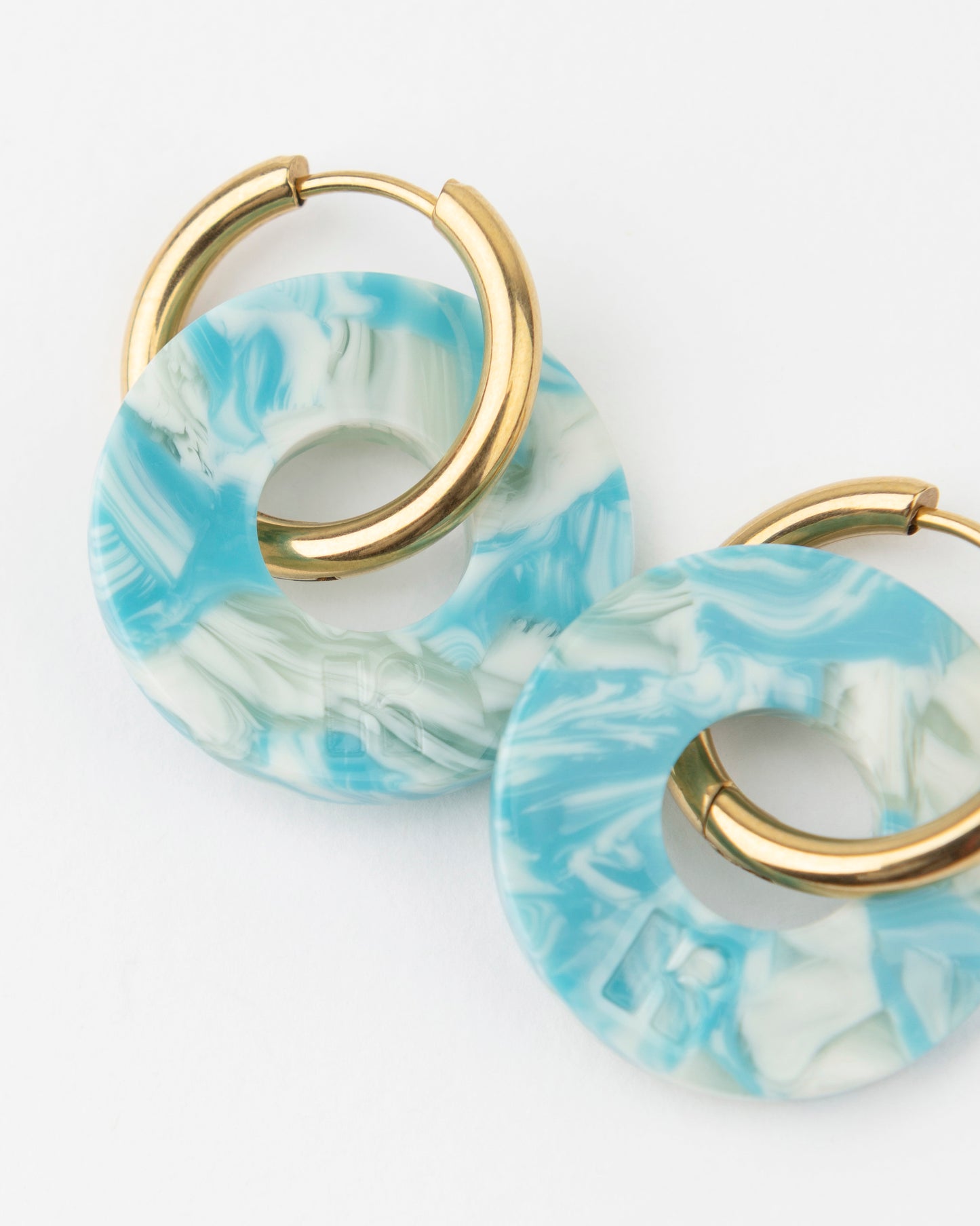 Boucles d'oreilles DONUTS - Turquoise -