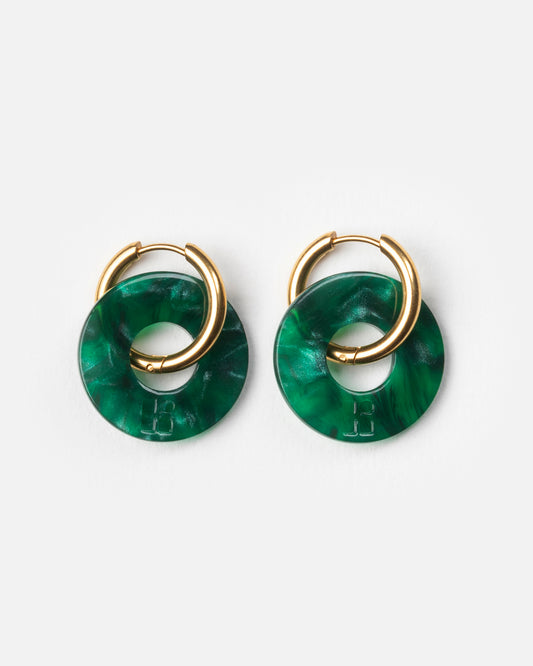 Boucles d'oreilles DONUTS - Vert -