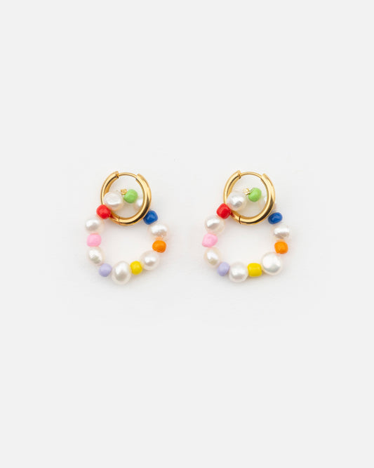 Boucles d'oreilles Cercle RAINBOW - DROP#1