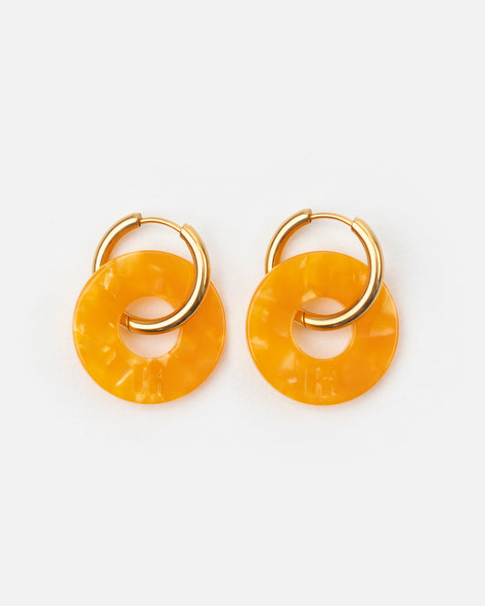 Boucles d'oreilles DONUTS - Abricot -