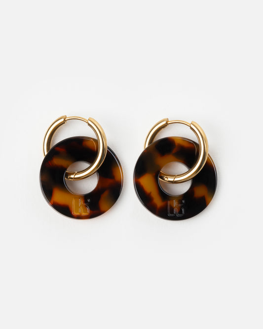 Boucles d'oreilles DONUTS - Écaille -