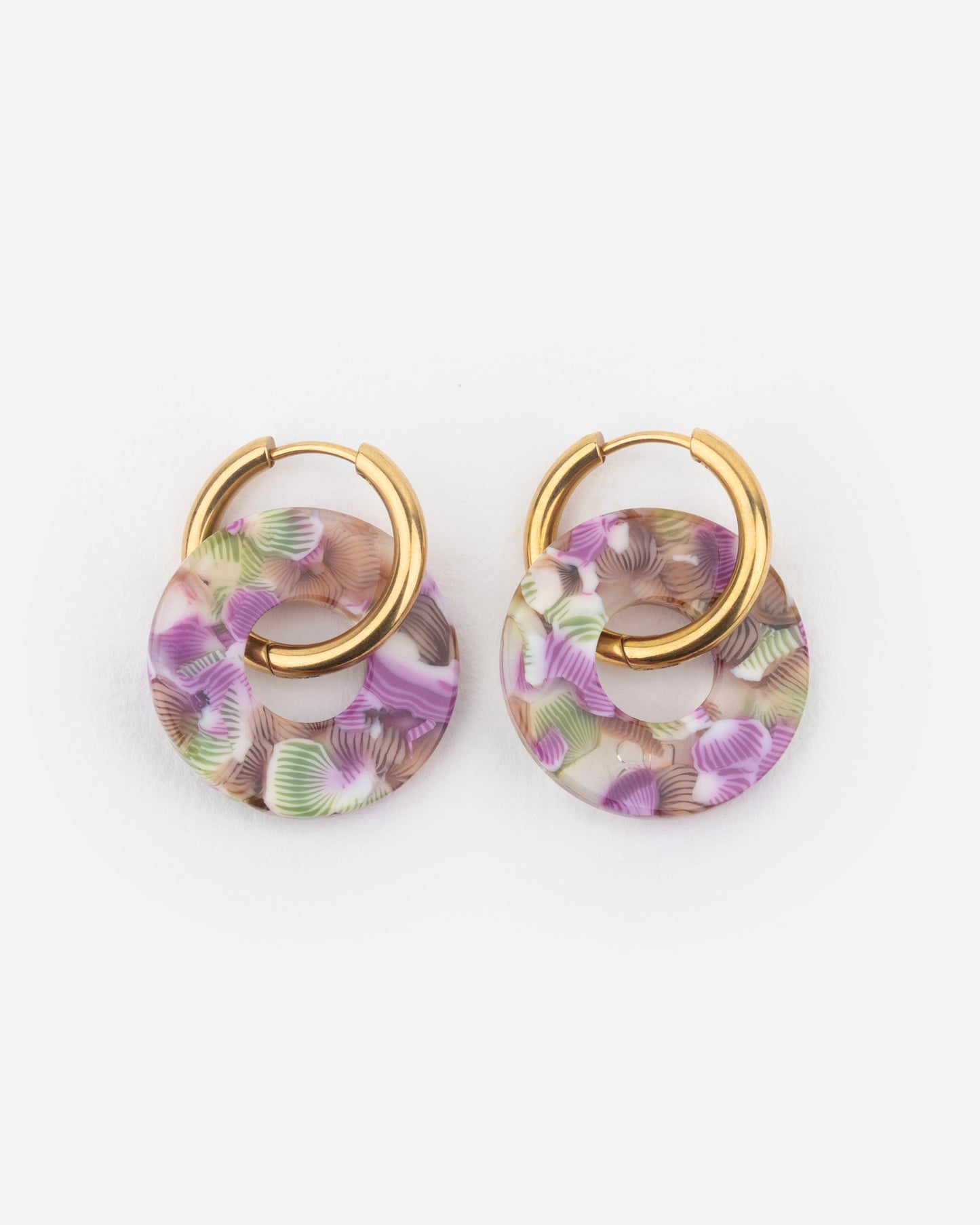 DUO DONUTS - Magenta et Vert -