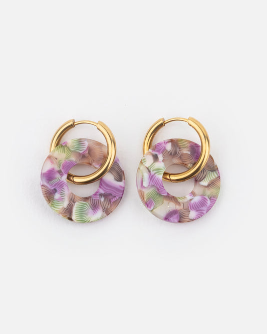 DUO DONUTS - Magenta et Vert -