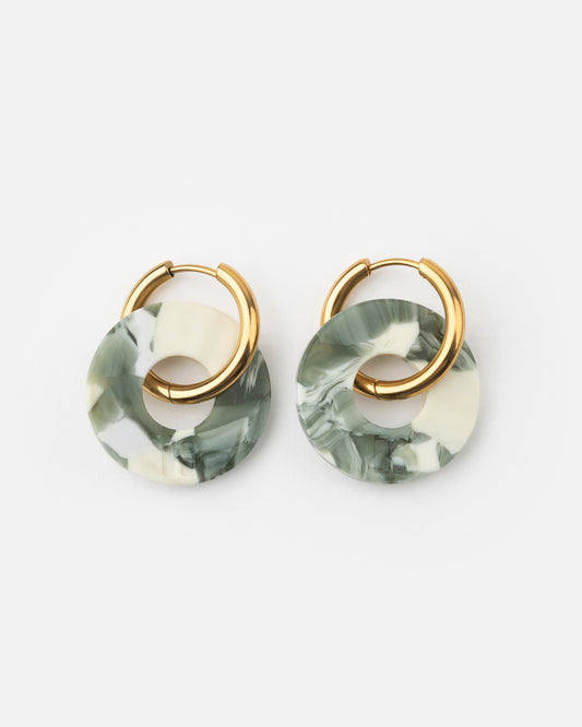 Boucles d'oreilles DONUTS - Marbre -