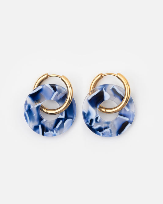 Boucles d'oreilles DONUTS - Océan -