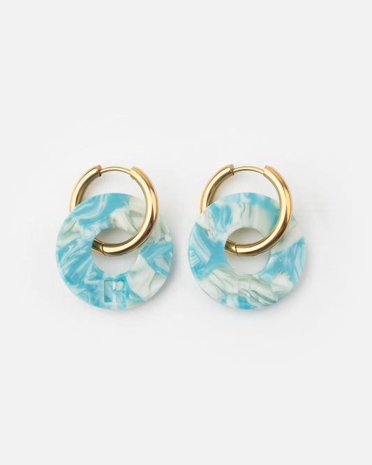 Boucles d'oreilles DONUTS - Turquoise -