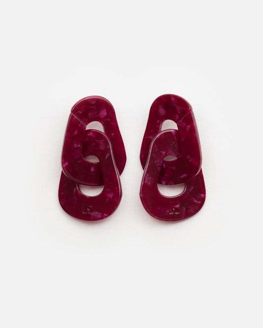 Boucles d'oreilles MAILLON - Cerise -