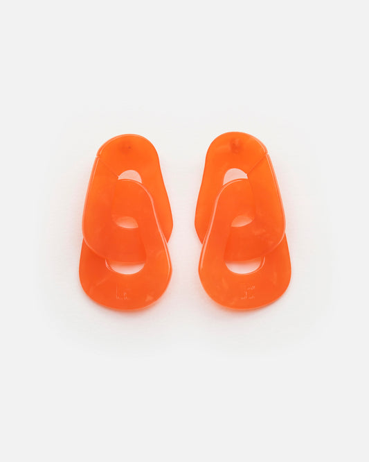Boucles d'oreilles MAILLON - Orange -