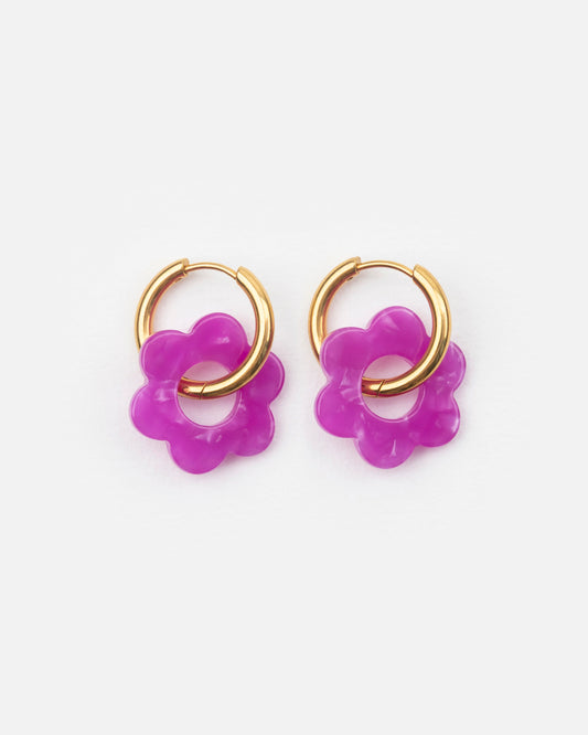 Boucles d'oreilles BABY FLEURETTE - Açaï