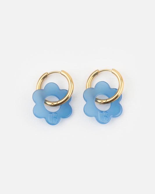 Boucles d'oreilles BABY FLEURETTE - Bleu -