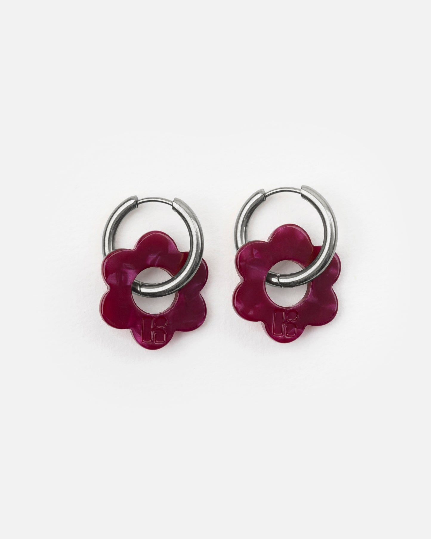 Boucles d'oreilles BABY FLEURETTE - Cerise -