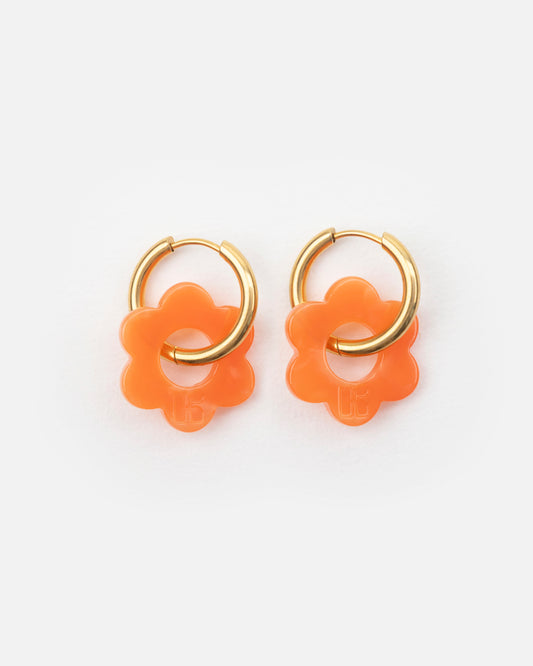 Boucles d'oreilles BABY FLEURETTE - Orange -