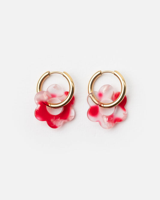 Boucles d'oreilles BABY FLEURETTE - Rouge -